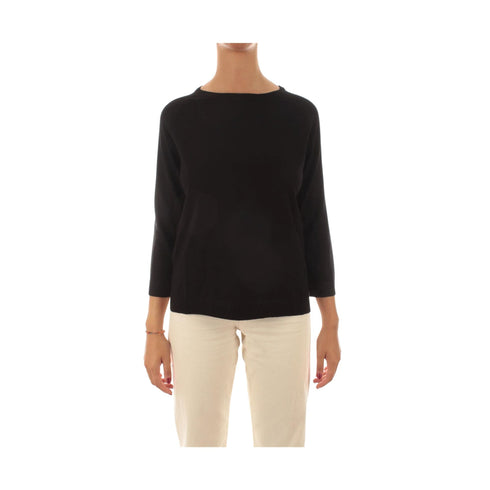 Emme Marella Maglia Maglia Donna modello girocollo Nero A23-EMME MARELLALUISA-010-S - Francavilla Moda